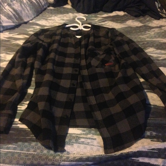 Grey and black flannel - Picture 1 of 4